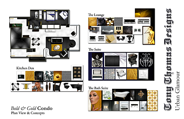 THE BOLD & GOLD CONDO - STYLE GUIDE