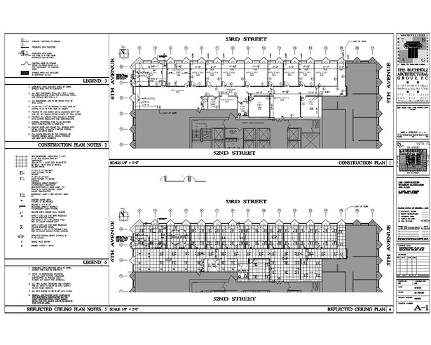 Construction & reflected ceiling plans
