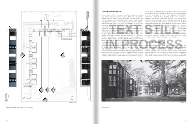 Key Plan and North and South Facades