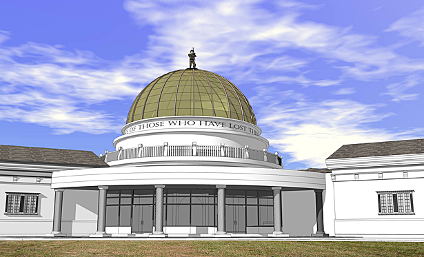 Exterior Detail, Rotunda, LCVSB