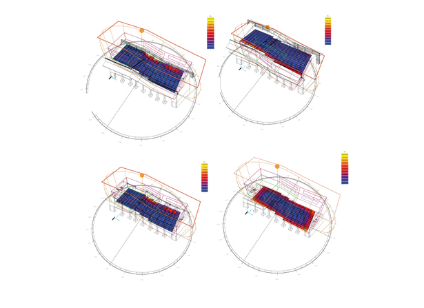 Ecotect Analysis showing potential hotspots on all floors.