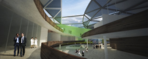 Networked circulation, both laterally and vertically, mimic the roots of a mangrove forest tying the program elements together. The long sweeping atrium between the two lab wings opens as it nears the shoreline. This frames the site’s most dramatic view while also providing large percent of the building’s regularly occupied spaces are lit by natural daylight. This open layout possible only in tropical climates allowing the prevailing northwest wind to reach the sanctuary. The winds passive...