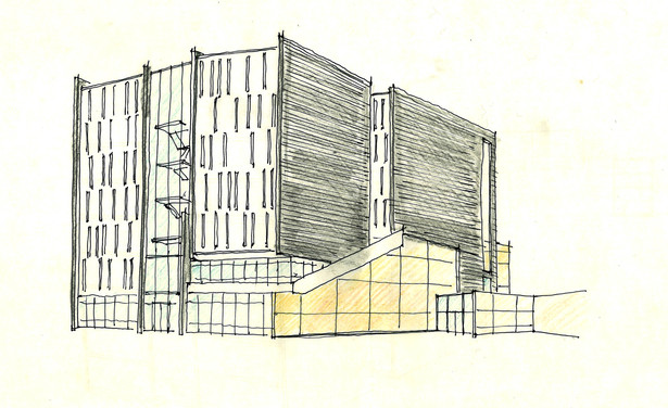 Concept Sketch: view from 157th Street
