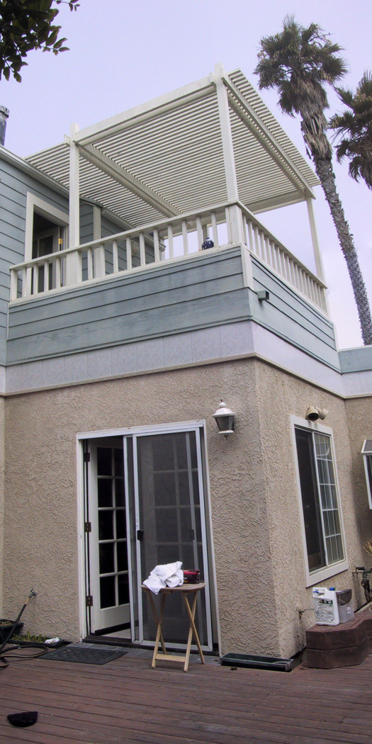View of Existing Second Story to Be Enclosed