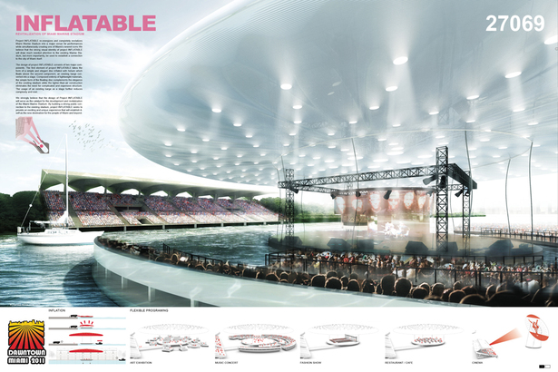 INFLATABLE : 2nd place: Eric Tan + Leon Lai Team: Pink Cloud.DK.Design Group Copenhagen, Denmark