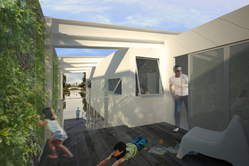 Upper patio