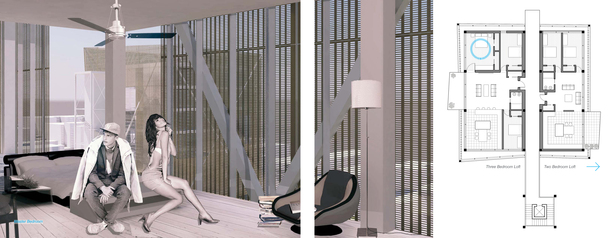 Master Bedroom Apartment Interior and Housing Unit Plan 