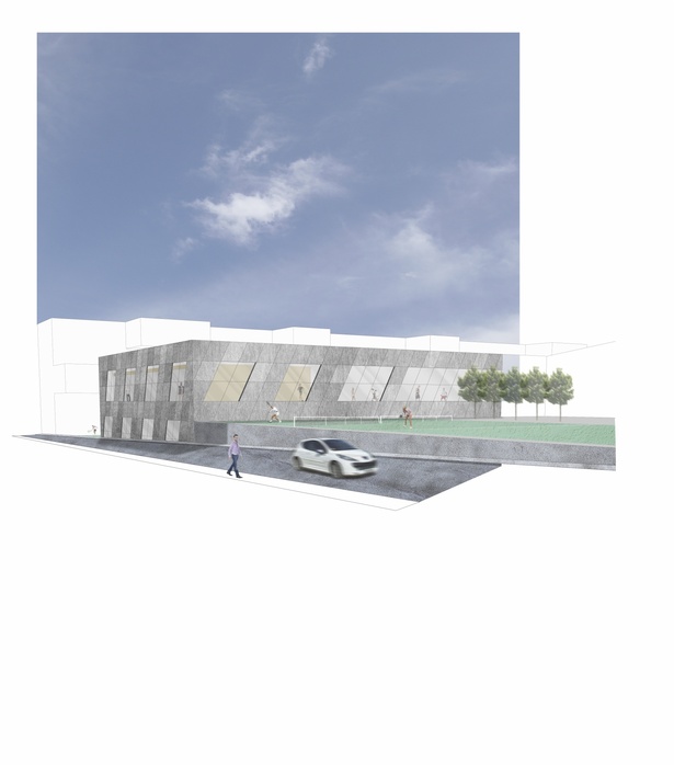 sports complex rendering