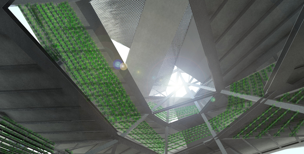 Interior Rendering Looking through Central Void