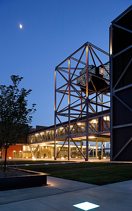 iconic tower at night