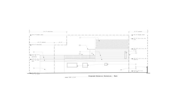 Proposed West Exterior Elevation