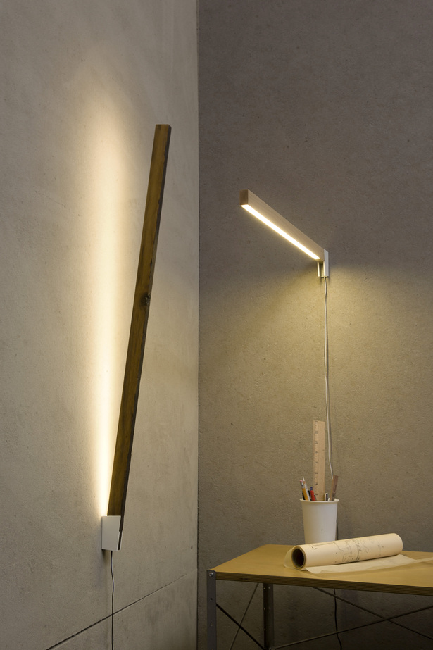 Wall Torch Series in Maple and Coney Island Ipe