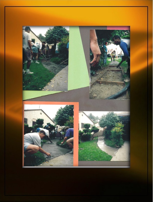 Concrete pouring party