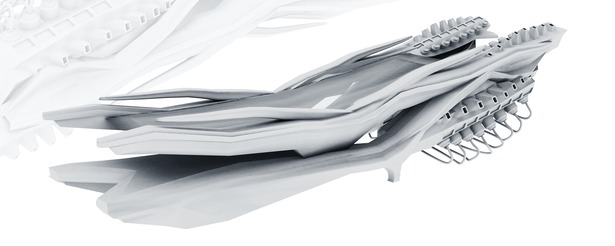 same design now modeled and simplified in 3D modeling software