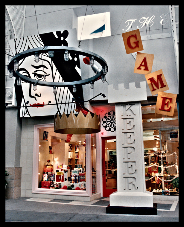 Storefront designed with a large 
