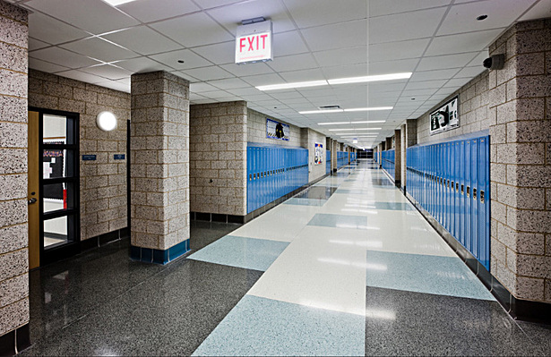 Irene C. Hernández School Interiors-Floor Patern Layout is my design.