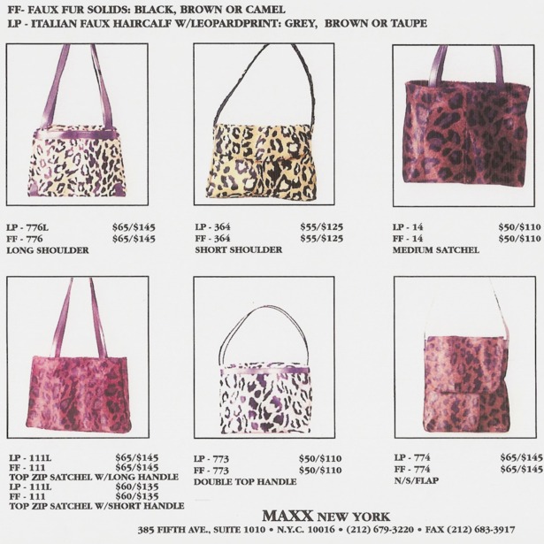 Handbag Catalog for Maxx Handbags