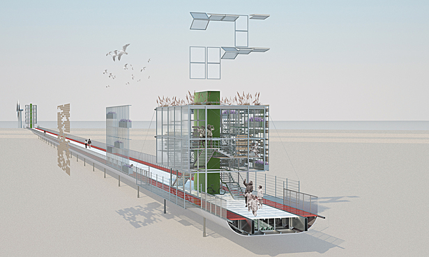 Section through the Skywalk Plenum