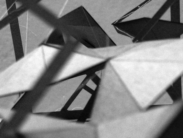 Study Model- Folding Tensegrity-Space & Circulation
