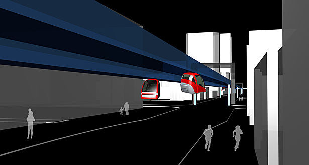 View of People-Mover System
