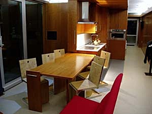 Dining area with Pick Chairs by Studio Dror