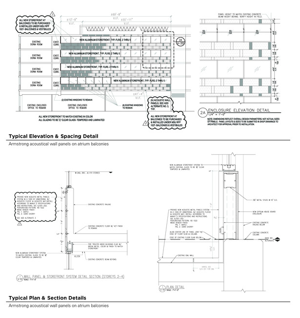 Typical Acoustical Panel Drawings