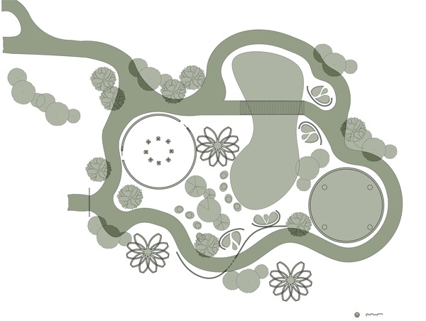 Reflect Park Plan: AutoCAD, Adobe Photoshop