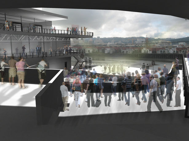 Central Amphitheater - Rendered in Podium and entorage added in Photoshop