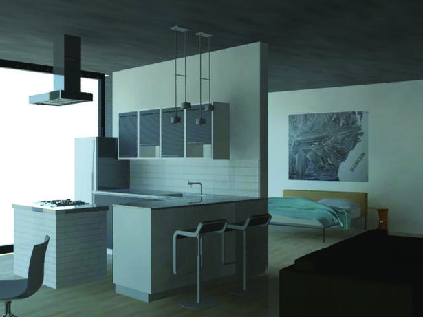 Loft for residents (3Dmax rendering)