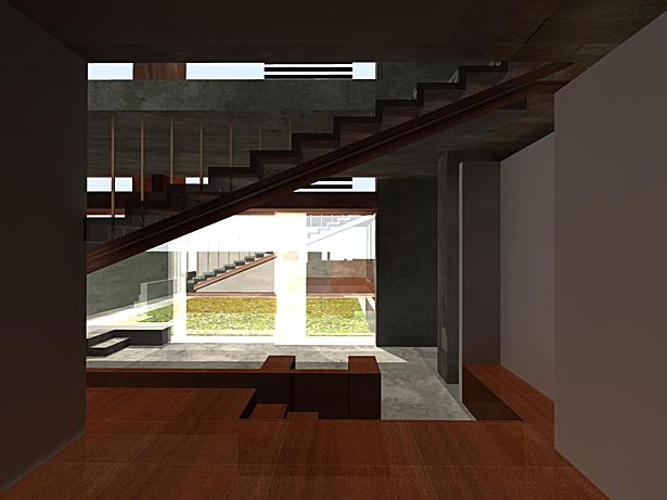 Ground Level interior rendering