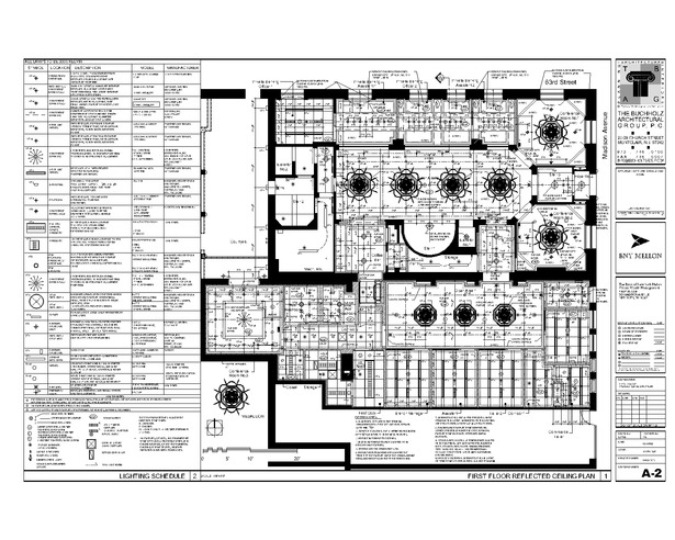 First floor reflected ceiling plan
