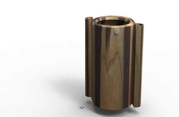 The wooden Byn is made from locally sourced Georgia Poplar.