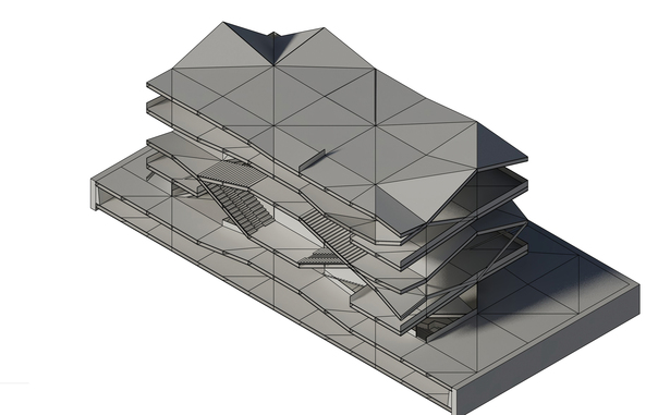 Axonometric 3D section