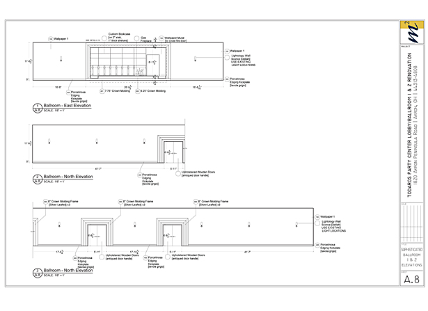 Ballroom Elevations