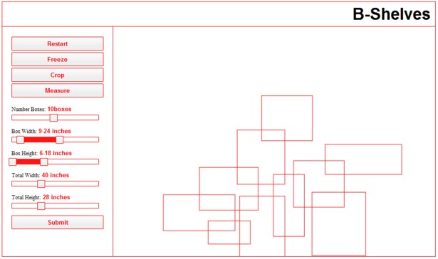Screenshot 2, boxes settle on ground plane and create shelf