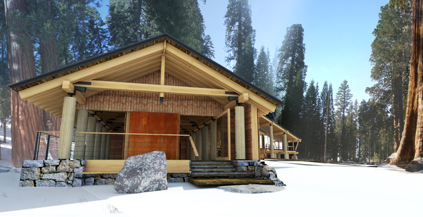Rear entrance / gift shop entrance.