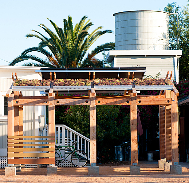 view of energy lab + water tower