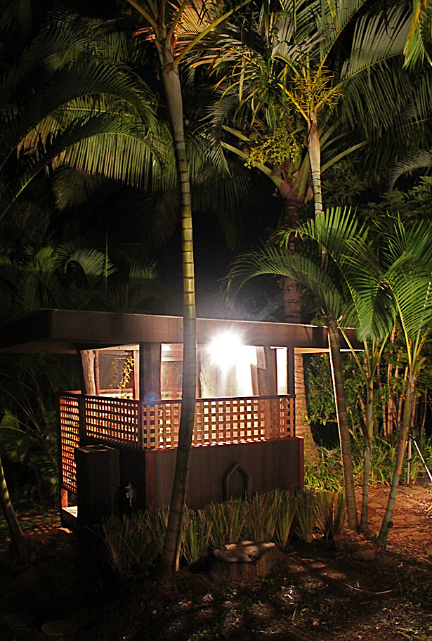 View of the finished showerhouse