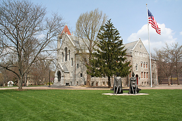 Restored exterior with new, low-profile rooftop HVAC sytem