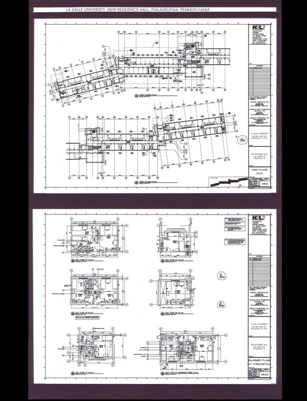 First Floor Building Plan and Enlarged Units Plans