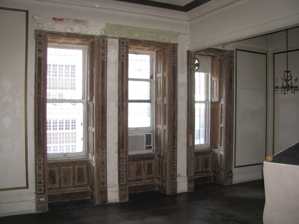 Living Room & Kitchen Before Construction 