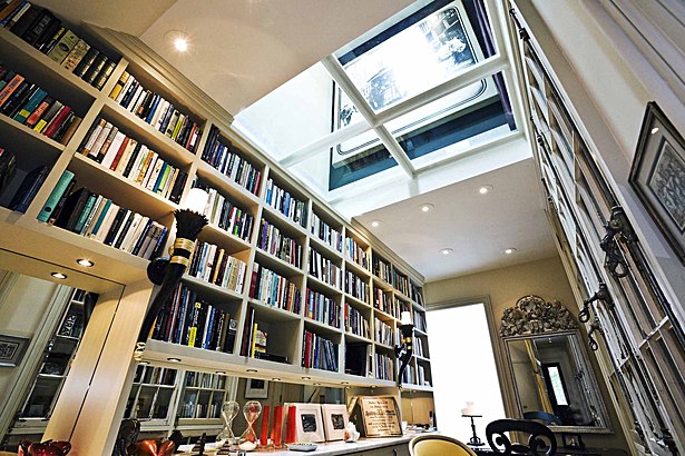 Glass ceiling form the library.