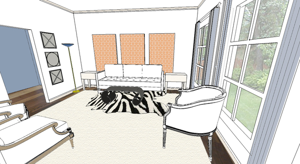 Quick Color Rendering of Living Room