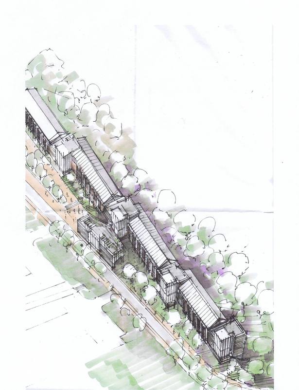 Initial Sketch Bird's Eye View