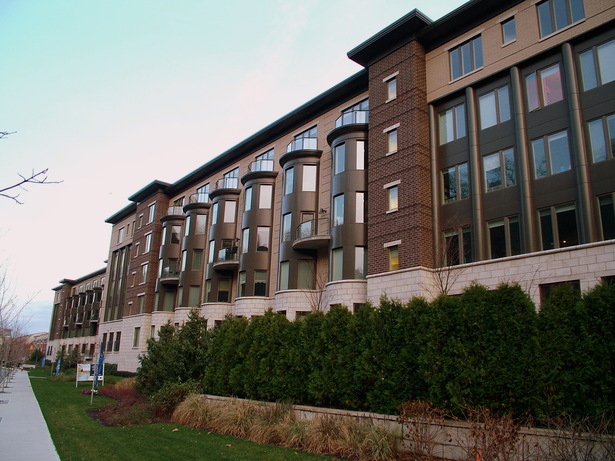 WEST SIDE VIEW OF TYPICAL CONDOMINIUM BUILDING