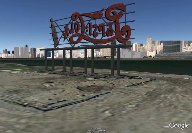 Pepsi-Cola Sign - Google Model by J. F. Bautista. LIC, NY