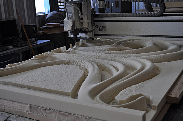 CNC routing of wall ornament