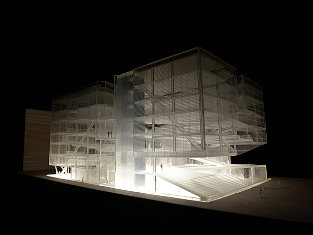 A south-east view of the project on my final model.