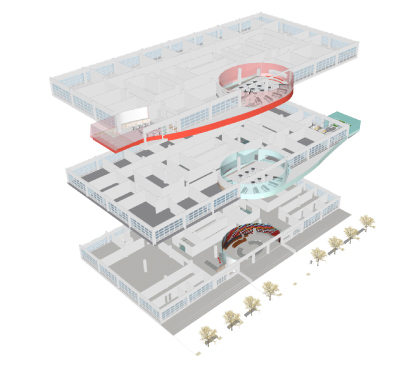 academic building floors (SketchUp)