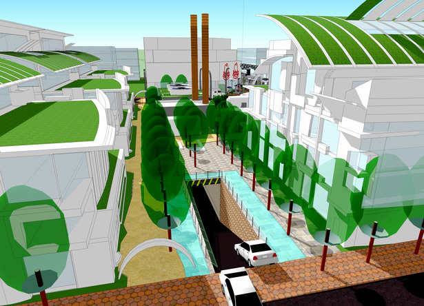 Underground Parking Entry